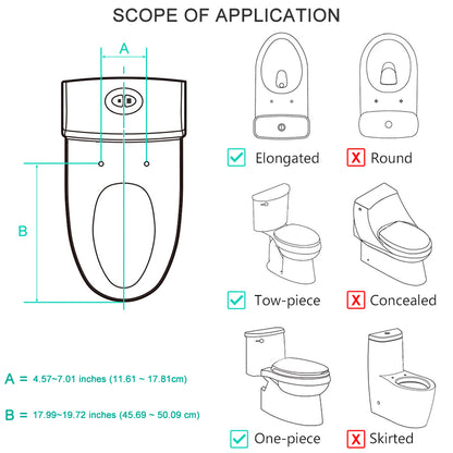 Electronic Bidet Toilet Seat, Instantaneous Water Heating, Heated Seat, Elongated - LIVINGbasics®