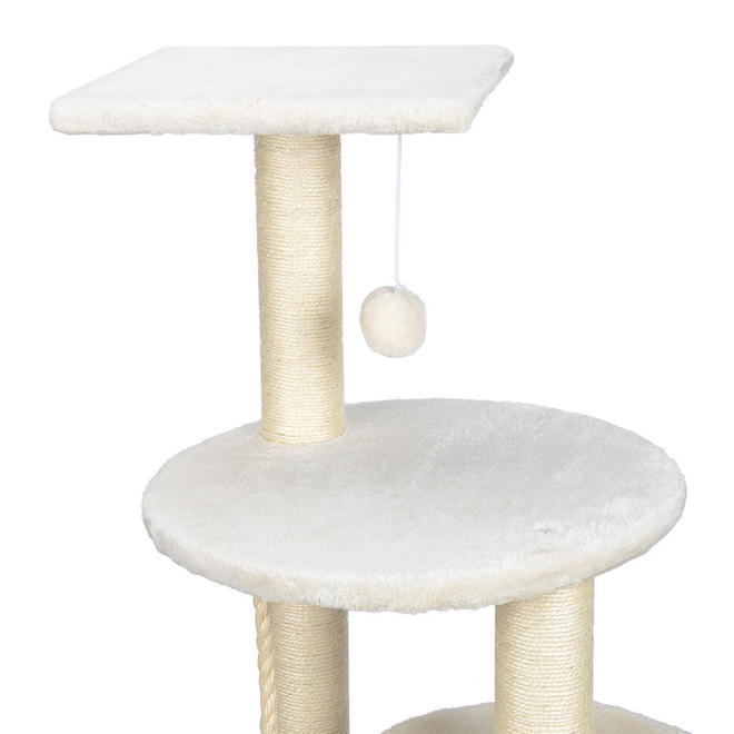 Cat Tree 44" Stability Scratching Multi Level Activity Center Kitty Condo Furniture - LIVINGbasics®