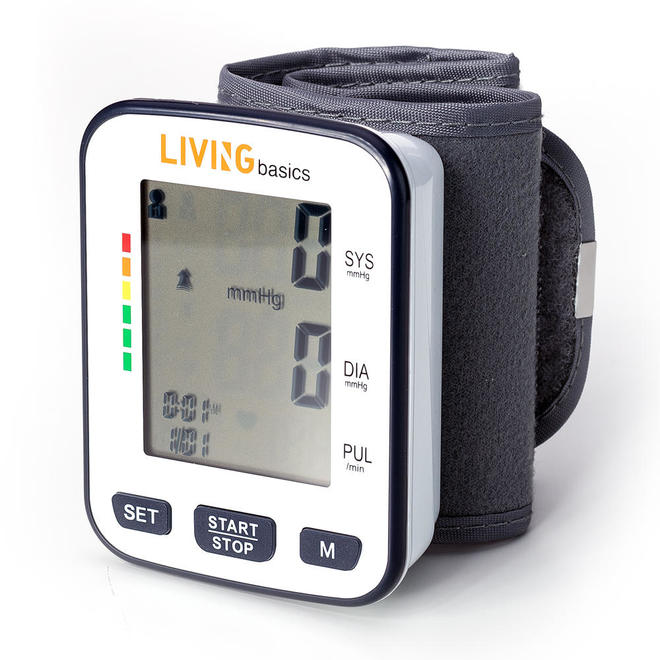 Wrist Digital Blood Pressure Monitor, Portable Automatic LCD Display - LIVINGbasics®