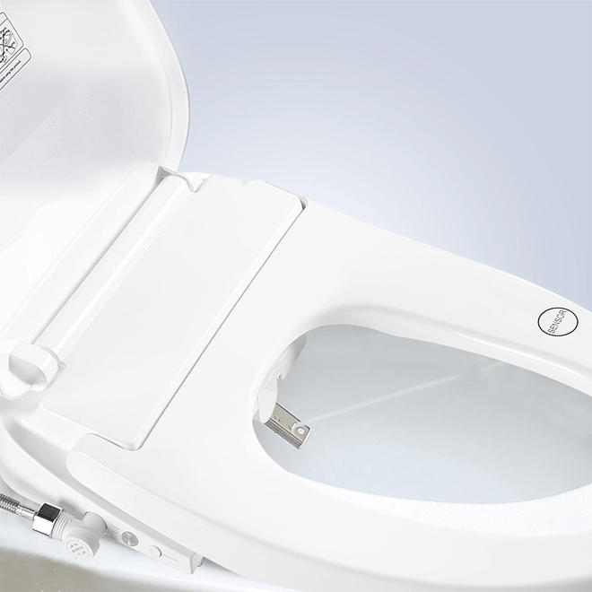 Electronic Bidet Toilet Seat, Instantaneous Water Heating, Heated Seat, Elongated - LIVINGbasics®