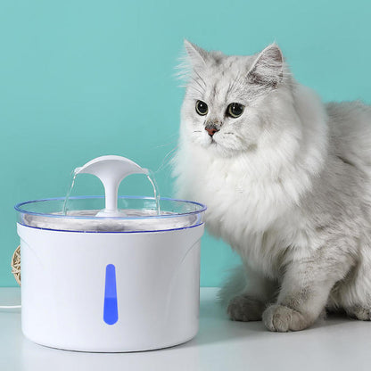 Cat Water Fountain Stainless Steel, 85oz/2.5L Automatic Pet Water Drinking Fountain - LIVINGbasics®