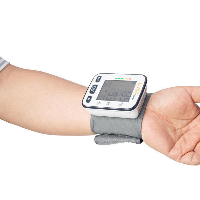 Wrist Digital Blood Pressure Monitor, Portable Automatic LCD Display - LIVINGbasics®