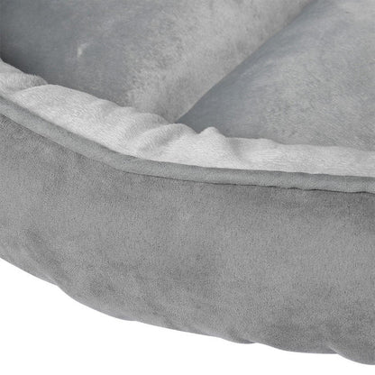 Pet Bed Suede Cover 100% Super-Soft Velvet Mattress, Light Gray, 32x24x10" - LIVINGbasics®