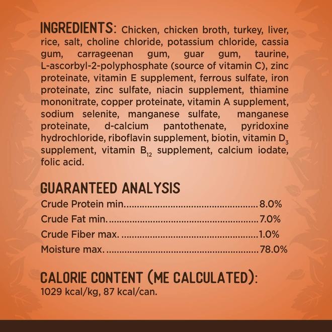 Pate Wet Food With Fresh Turkey For Cats - 85 G (3 Oz) - Zoë