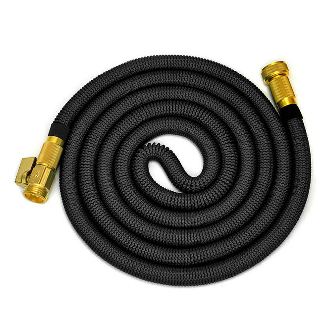 Strongest Expandable Garden Hose With Solid Brass Connector, Expand Up To 25FT, Black - Yardlab™