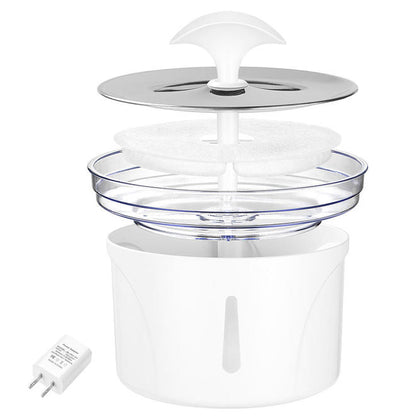 Cat Water Fountain Stainless Steel, 85oz/2.5L Automatic Pet Water Drinking Fountain - LIVINGbasics®