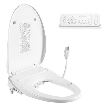 Electronic Bidet Toilet Seat, Instantaneous Water Heating, Heated Seat, Elongated - LIVINGbasics®