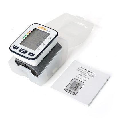 Wrist Digital Blood Pressure Monitor, Portable Automatic LCD Display - LIVINGbasics®