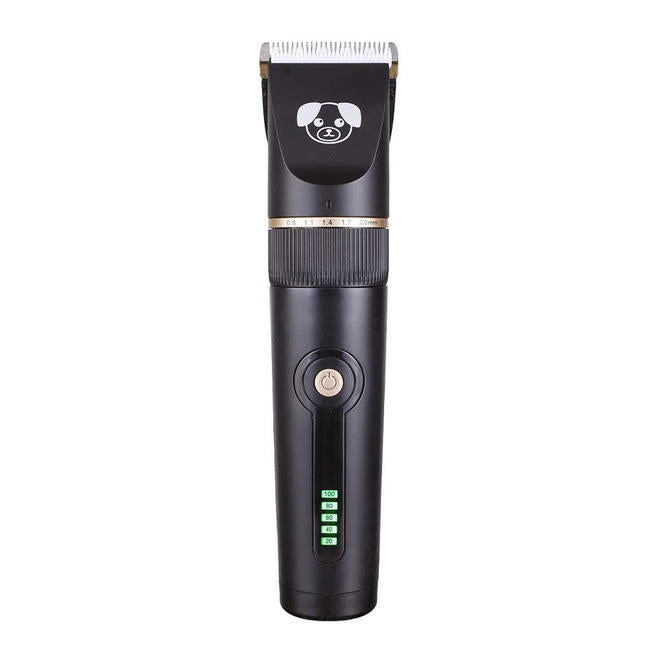 Professional Low Noise Rechargeable Cordless Pet Hair Clippers For Cat & Dog, Black - LIVINGbasics®