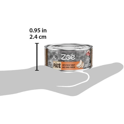 Pate Wet Food With Fresh Turkey For Cats - 85 G (3 Oz) - Zoë