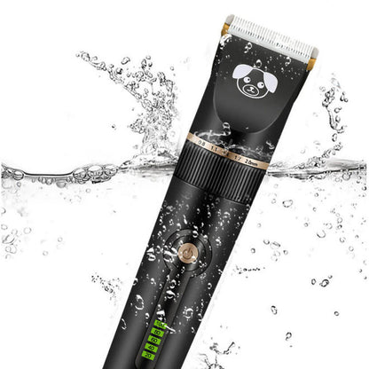 Professional Low Noise Rechargeable Cordless Pet Hair Clippers For Cat & Dog, Black - LIVINGbasics®