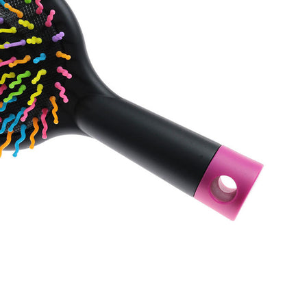Rainbow Volume Anti-Static Magic Hair Brush With Mirror - LIVINGbasics®
