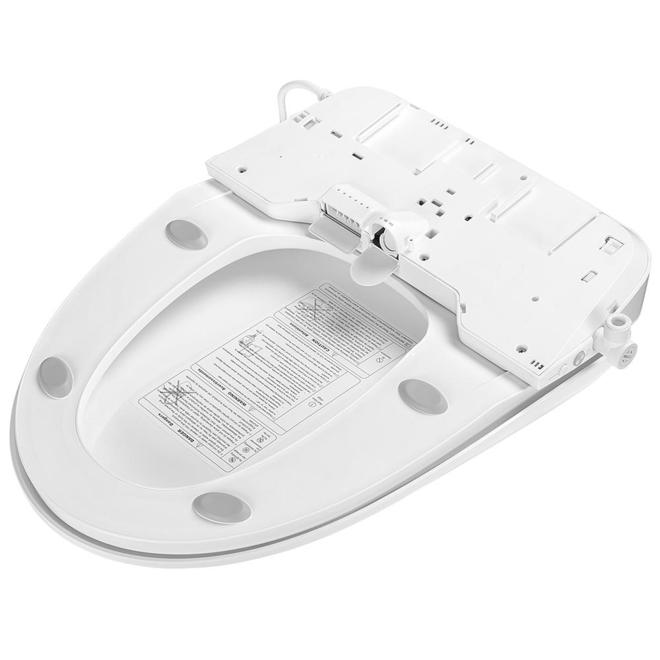 Electronic Bidet Toilet Seat, Instantaneous Water Heating, Heated Seat, Elongated - LIVINGbasics®
