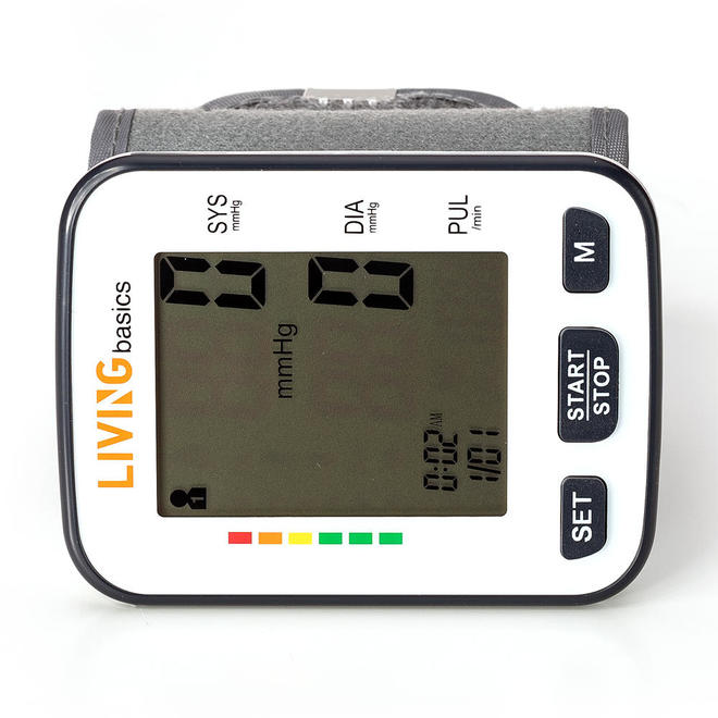 Wrist Digital Blood Pressure Monitor, Portable Automatic LCD Display - LIVINGbasics®