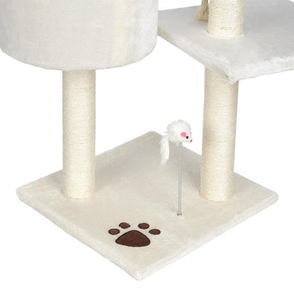 Cat Tree 44" Stability Scratching Multi Level Activity Center Kitty Condo Furniture - LIVINGbasics®