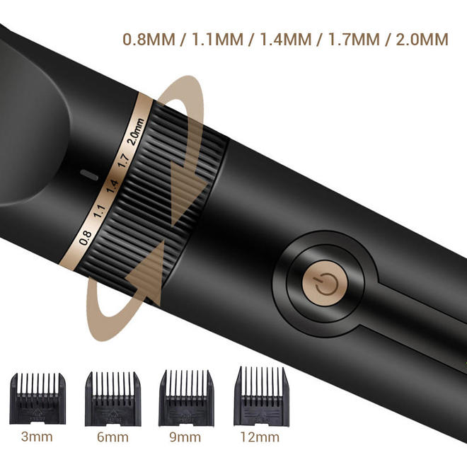Professional Low Noise Rechargeable Cordless Pet Hair Clippers For Cat & Dog, Black - LIVINGbasics®