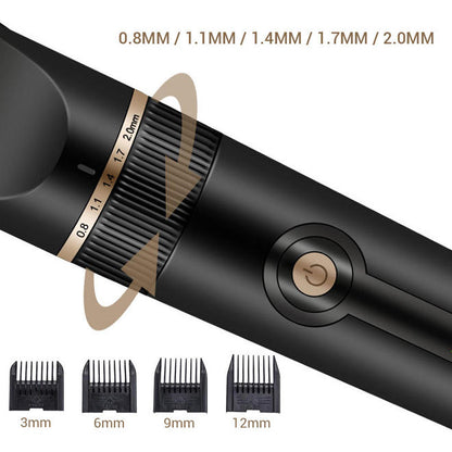 Professional Low Noise Rechargeable Cordless Pet Hair Clippers For Cat & Dog, Black - LIVINGbasics®