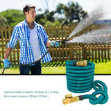 Strongest Expandable Garden Hose With Solid Brass Connector, Expand Up To 25FT, Black - Yardlab™
